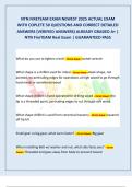 NTN FIRETEAM EXAM NEWEST 2025 ACTUAL EXAM  WITH COPLETE 50 QUESTIONS AND CORRECT DETAILED  ANSWERS &lpar;VERIFIED ANSWERS&rpar; ALREADY GRADED A&plus; &vert;  NTN FireTEAM Real Exam &vert; GUARANTEED PASS