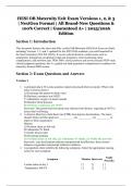 HESI OB Maternity Exit Exam Versions 1&comma; 2&comma; & 3 &vert; NextGen Format &vert; All New Questions & 100&percnt; Correct Answers &vert; A&plus; Guaranteed &vert; 2025&sol;2026 Edition