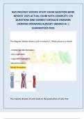 NLN PAX&sol;NEX SCIENCE STUDY EXAM QUESTION BANK  NEWEST 2025 ACTUAL EXAM WITH COMPLETE 170  QUESTIONS AND CORRECT DETAILED ANSWERS  &lpar;VERIFIED ANSWERS&rpar; ALREADY GRADED A&plus; &vert;  GUARANTEED PASS