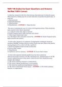 NUR 146 Endocrine Exam Questions and Answers  Verified 100&percnt; Correct