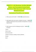 NUSCTX 11-UC Berkeley Verified Multiple  Choice and Conceptual Actual Exam  Questions With Reviewed 100&percnt; Correct  Detailed Answers   Guaranteed Pass&excl;&excl;Current Update 