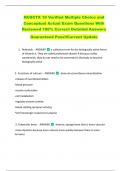 NUSCTX 10 Verified Multiple Choice and  Conceptual Actual Exam Questions With  Reviewed 100&percnt; Correct Detailed Answers   Guaranteed Pass&excl;&excl;Current Update 