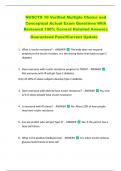 NUSCTX 10 Verified Multiple Choice and  Conceptual Actual Exam Questions With  Reviewed 100&percnt; Correct Detailed Answers  Guaranteed Pass&excl;&excl;Current Update 