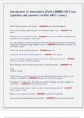 Introduction To Ammunition &lpar;Cert&rpar; &lpar;AMMO-45&rpar; Exam  Questions and Answers Verified 100&percnt; Correct