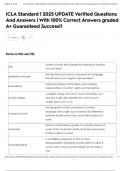 ICLA Standard 1 2025 UPDATE Verified Questions And Answers &vert; With 100&percnt; Correct Answers graded A&plus; Guaranteed Success&excl;&excl;