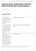 2025 CNA EXAM LATEST &lpar;2025&rpar; COMPLETE QUESTIONS With 100&percnt; Verified Solutions&comma;