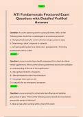 ATI Fundamentals Proctored Exam  Questions with Detailed Verified  AnswersATI Fundamentals Proctored Exam  Questions with Detailed Verified  Answers