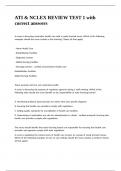 ATI & NCLEX REVIEW TEST 1 with correct answers