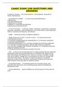 CAADC EXAM &vert;208 QUESTIONS AND ANSWERS