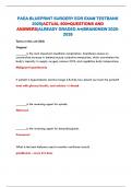 PAEA BLUEPRINT SURGERY EOR EXAM TESTBANK 2025&vert;ACTUAL 500&plus;QUESTIONS AND ANSWERS&vert;ALREADY GRADED A&plus;&vert;BRANDNEW 2025-2026