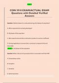 CON 3910 EXAM&sol;ACTUAL EXAM  Questions with Detailed Verified  Answers