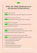 CPSC 1091 FINAL EXAM Questions  with Detailed Verified Answers 