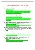ATI COMPREHENSIVE PRACTISE QUIZ