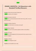 EXAM 4 NVCJTA &vert; 144 Questions with  Detailed Verified Answers