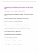 Woodshop Safety Test with 100&percnt; Correct Answers &vert; Verified &vert;Latest  2025 