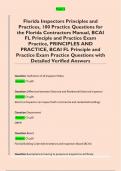 Florida Inspectors Principles and  Practices&comma; 100 Practice Questions for  the Florida Contractors Manual&comma; BCAI  FL Principle and Practice Exam  Practice&comma; PRINCIPLES AND  PRACTICE&comma; BCAI FL Principle and  Practice Exam Practice Questions with  Detailed Veri