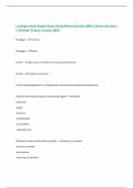 Louisiana Real Estate Exam State&sol;National with 100&percnt; Correct Answers &vert; Verified &vert;Latest version 2025