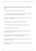 Woodshop Study Guide with 100&percnt; Correct Answers &vert; Verified &vert;Latest  2025
