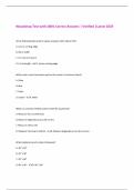 Woodshop Test with 100&percnt; Correct Answers &vert; Verified &vert;Latest 2025 