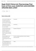 Regis NU641 Clinical Adv Pharmacology Final Exam ACTUAL exam&colon; QUESTION AND ANSWERS UPDATED 2025 LATEST