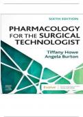 TEST BABK FOR Pharmacology for the Surgical Technologist 6th Edition by Tiffany ISBN&colon;978-0443109096COMPLETE GUIDE ALL CHAPTERES COVERED 100&percnt; VERIFIED A&plus; GRADE ASSURED&excl;&excl;&excl;&excl;&excl; LATEST UPDATE&excl;&excl;&excl;&excl;&excl;