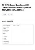 RA 10918 Exam Questions With Correct Answers Latest Updated 2024&sol;2025 &lpar;GRADED A&plus;&rpar;