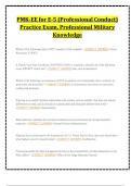 PMK-EE for E-5 &lpar;Professional Conduct&rpar; Practice Exam&comma; Professional Military Knowledge