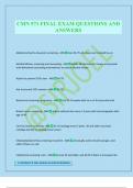CMN 571 FINAL EXAM QUESTIONS AND ANSWERS