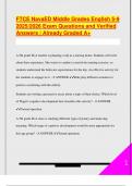 FTCE EXAM PACKAGE DEAL QUESTIONS AND VERIFIED DETAILED ANSWERS &vert; 100&percnt; GUARANTEED PASS &vert; ALREADY GRADED A&plus;