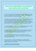 CPCU 551&colon; ASSIGNMENT 2 EXAM 2025 QUESTIONS AND ANSWERS