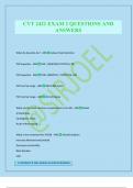 CVT 2421 EXAM 2 QUESTIONS AND ANSWERS