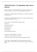 NUR 524 Exam 3- GU Questions with correct answers