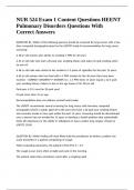 NUR 524 Exam 1 Content Questions HEENT Pulmonary Disorders Questions With Correct Answers&period;