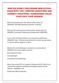 NUR 524 EXAM 2 2025 BRAND NEW ACTUAL EXAM WITH 100- VERIFIED QUESTIONS AND CORRECT SOLUTIONS- GUARANTEED VALUE PACK &lpar;ACE YOUR GRADES&rpar;&period;