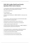 NUR 336 Cardiac Final Exam Practice Questions With Correct Answers