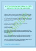 CVS PHARMACY BOP EXAM REVIEW 2025 QUESTIONS AND ANSWERS