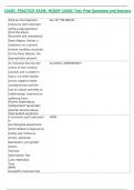 CAADC PRACTICE EXAM&comma; MCBAP CAADC Test Prep Questions and Answers