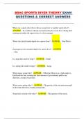 BSAC Sports Diver &ndash; British Sub-Aqua Club &ndash; Full Theory Exam Questions with Correct Answers