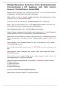 Michigan Esthetician State Board Theory Study Guide made Pre-Examination &vert; 335 Questions with 100&percnt; Correct Answers &vert; Verified &vert; Latest Update 2024