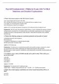 Payroll Fundamentals 1 Midterm Exam with Verified Solutions and Detailed Explanations &lpar;2&rpar;