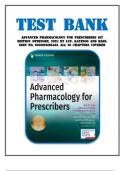 Test Bank for Advanced Pharmacology for Prescribers 1st Edition &lpar;Springer&comma; 2021&rpar; by Luu&comma; Kayingo and Hass&comma; Isbn no&semi; 9780826195463&comma; all 36 chapters covered