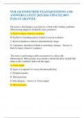 NUR 146 ENDOCRINE EXAM QUESTIONS AND ANSWERS LATEST 2025-2026 UPDATE&vert; 100&percnt; PASS GUARANTEE