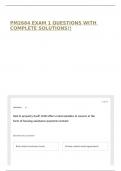 PM2664 EXAM 1 QUESTIONS WITH COMPLETE SOLUTIONS&excl;&excl;
