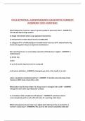 CCLE ETHICS & JURISPRUDENCE EXAM WITH CORRECT ANSWERS 100&percnt; VERIFIED&excl;&excl;