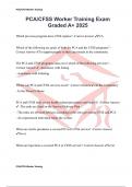 PCA&sol;CFSS Worker Training Exam Graded A&plus; 2025
