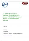 IS 404 Midterm 1 Review Questions And Answers Latest Updates 2025&sol;2026 With Correct Answers 100&percnt; With Complete Solutions