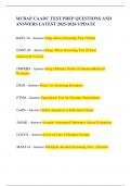 MCBAP CAADC TEST PREP QUESTIONS AND ANSWERS LATEST 2025-2026 UPDATE