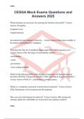 CESGA Mock Exams Questions and Answers 2025