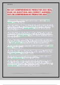 RN VATI COMPREHENSIVE PREDICTOR 2025 REAL  EXAM 180 QUESTIONS AND CORRECT ANSWERS&sol;  VATI RN COMPREHENSIVE PREDICTOR 2025 