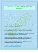 GBA 3 EXAM 2025 QUESTIONS AND ANSWERS
